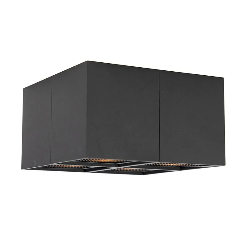 Spot design noir 4-light - Qubo Honey