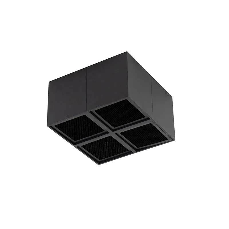Spot design noir 4-light - Qubo Honey